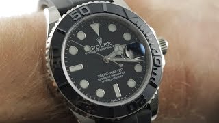 2019 Rolex Yachtmaster 42 Oysterflex 226659 Rolex Watch Review [upl. by Etteragram556]