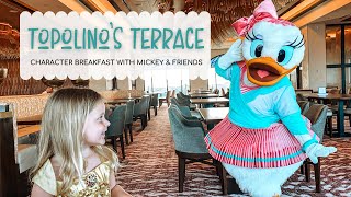 Topolinos Terrace Character Breakfast at Walt Disney World Review [upl. by Hanshaw]