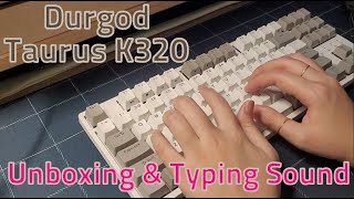 Durgod Taurus K320 Keyboard  Silent Red  Unboxing [upl. by Moreen]