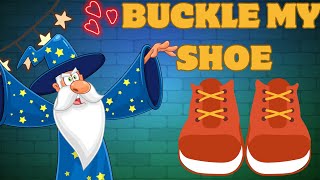 One Two Buckle My Shoe Poem With Lyrics  Nursery Rhymes And Kids Songs [upl. by Antonietta]