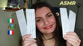 ASMR  1 Lezione di Francese  PRESENTARSI 📚 [upl. by Ahsenat]