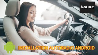 COMMENT INSTALLER UN AUTORADIO ANDROID ASURE [upl. by Hnahk446]