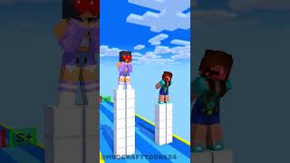 Cargo Skates Love Run Aphmau vs Noob minecraft fyp [upl. by Leasia]