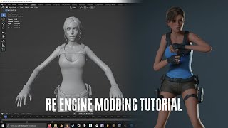 OUTDATED RE Engine Modding Tutorial  Custom Character Models Blender workflow [upl. by Anidal177]