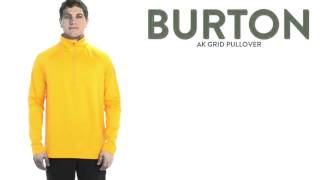 Burton AK Grid Pullover  Zip Neck DWR Long Sleeve For Men [upl. by Lianne]