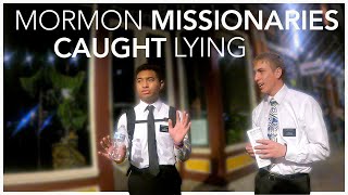 Mormon Missionaries Caught Lying [upl. by Tenneb]