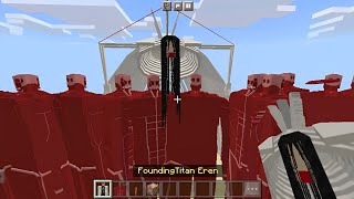 Attack On Titan War Update ADDON in Minecraft Pocket Edition 119 NEW UPDATE [upl. by Nnaear461]