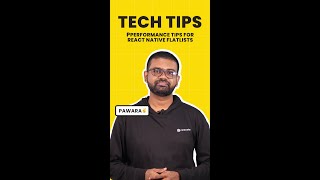 Tech Tips ft Pawara  Performance tips for React Native Flatlists [upl. by Dorinda]