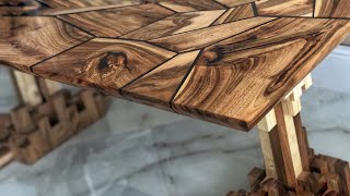 Crafting a Stunning Walnut Epoxy Table from Scraps [upl. by Yhtur523]