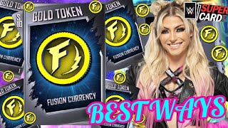 BEST WAYS TO GET UNLIMITED GOLD FUSION TOKEN CURRENCY  WWE SuperCard [upl. by Neram82]