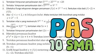 PAS GENAP MATEMATIKA 10 SMAK‼️ SOAL ASLI KELUAR [upl. by Bow]