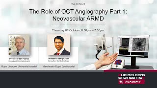 Recorded Webinar The Role of OCT Angiography Part 1  Neovascular ARMD [upl. by Norym419]