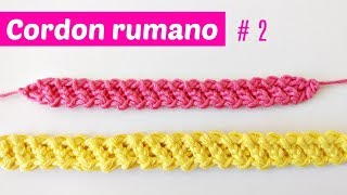 Cordon rumano crochet  2 [upl. by Assehc]