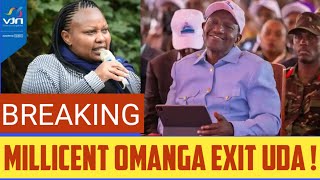 FALLOUT  Millicent Omanga ANNOUNCE STRANGE UDA RESIGNATION URGENTLY As CRISIS WORSEN  DUMPING Ruto [upl. by Ardenia48]