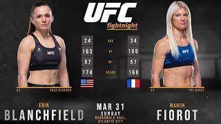 Erin BLANCHFIELD vs Manon FIOROT Full FIGHT [upl. by Melania700]