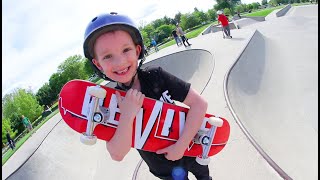 FATHER SON SKATEBOARDING New Smaller Board For Kids [upl. by Akineg425]