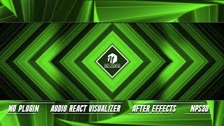 No Plugin Audio React Visualizer After Effects Tutorial  NPS3D [upl. by Annaj463]