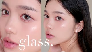 Dewy Glass Skin Makeup 🫧 grwm [upl. by Hsital]