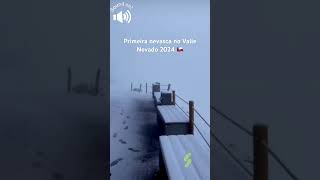 TÁ NEVANDO Caiu a primeira nevasca de 2024 no Valle Nevado 🇨🇱🇨🇱 chile [upl. by Cardew]