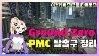 타르코프 Ground Zero그라운드 제로 PMC 탈출구 위치 [upl. by Ahsitnauq]