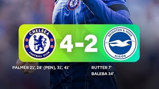 chelsea vs brighton 42 Highlights Premier LeagueCPalmer super hat trick goalchelseapremierleague [upl. by Namsu]