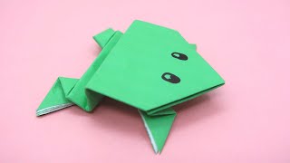 Comment faire une grenouille en papier  Origami Facile TUTO [upl. by Ker686]