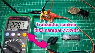 CARA cek kemampuan tegangan maksimal TRANSISTOR [upl. by Niwrad47]