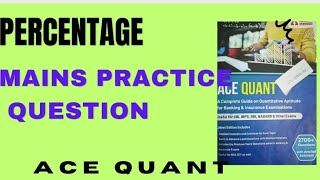 percentageace quantmains practice questionsbiclerksbipoibpspoibps clerkrrbporrbclerkrbi [upl. by Atiana]