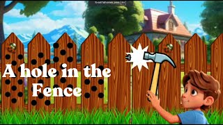 A hole in the Fence Story in Englishshort storiesMoral story to control angryBedtime story [upl. by Behre]