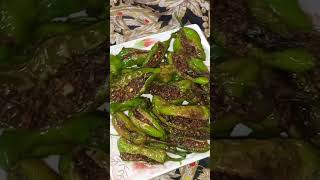 Dahi Ky Masala Bhari Hari Mirch Fry Mazedar Chatt Patti  Stuffed Chilli Fry Recipe  Stuffed Chilli [upl. by Heda]