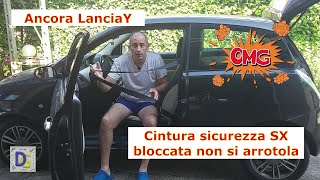 LanciaY Cintura di sicurezza anteriore SX bloccata LanciaY Front left seat belt locked [upl. by Lerred160]