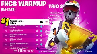 how we WON TRIO CONSOLE FNCS WARMUP FINALS [upl. by Nnylecyoj58]