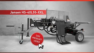 Holzspalter JANSEN® HS40L55XXL 135 PS Benzin 40 t Spaltdruck 55 cm Spaltmaß hydr Spaltkreuz [upl. by Suoicerp]