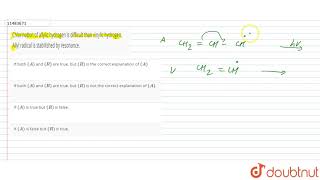 Chlorination of allylic hydrogen is difficult than vinylic hydrogen Allyl radical is stabilished [upl. by Medovich493]