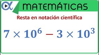 Resta en notación científica [upl. by Nap]