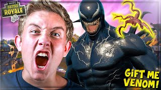 TROLLING ANGRY NOOB WITH NEW VENOM UNLEASHED SKIN amp CARNAGE MYTHIC Fortnite Secret Update Trolling [upl. by Ruffin176]