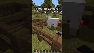 Minecraft Logic 😱💀 shorts minecraft [upl. by Alenson613]