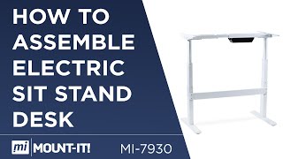 How to Assemble your Electric Sit Stand Desk  Motorized  Height Adjustable  Ergonomic MI7930 [upl. by Mensch174]