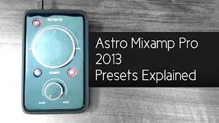 Astro Mixamp Pro 2013 Presets Explained [upl. by Yemaj]