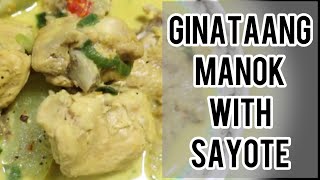 Ginataang manok recipehow to cookchicken with coconut recipehalal food [upl. by Danita]