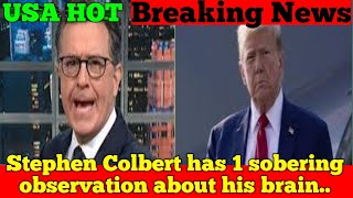 Stephen Colbert Rocks Trump With 1 Solid Observation About His Brain [upl. by Dionis]