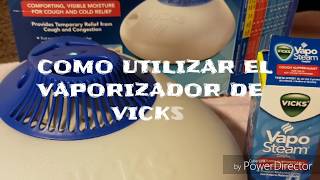 Como utilizar Vaporizador de Vicks  VICKS VAPORIZER [upl. by Crista]