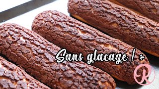 RECETTE ÉCLAIRS CHOCOLAT FACILE ET RAPIDE SANS GLAÇAGE [upl. by Mercola982]