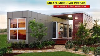 Milan Nova Deko Modular 40ft Shipping Container Prefab Home [upl. by Ocirred]