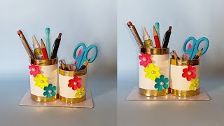 Pen Stand Craft  Pen Stand  How To Make Pen Holder  Easy Origami Pen Pencil Holder idea Diy Easy [upl. by Sumaes]