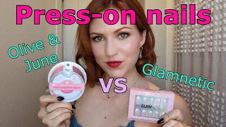 Olive amp June VS Glamnetic  Press on nail comparison  review [upl. by Nuriel68]