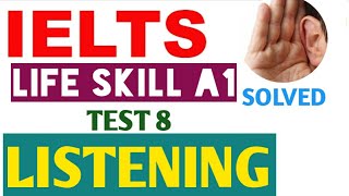 a1 Life Skills Listening with Answers  A1 Listening  A1 listening test 8 [upl. by Eaton460]