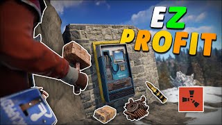 SETTING up an EARLYWIPE SHOP for EASY PROFIT  Rust Solo Survival 2 [upl. by Tobie466]