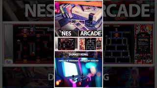 NES vs ARCADE  Donkey Kong [upl. by Nomelif]