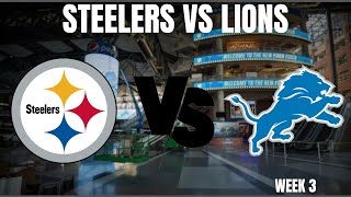 Steelers Vs Lions PreSeason Week 3 Watch Party LIVE [upl. by Ellened]